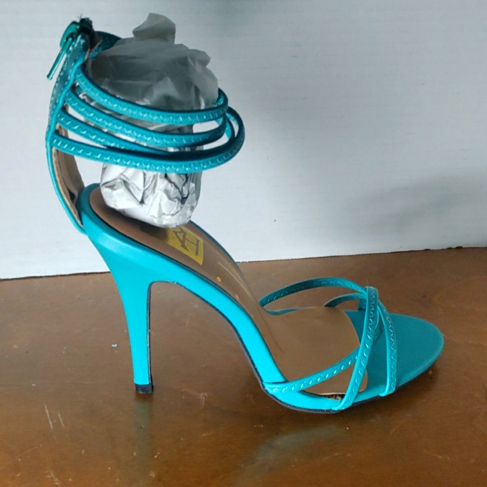 Seagreen/blue Strappy heels